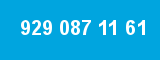 929 087 11 61 929 087 11 61